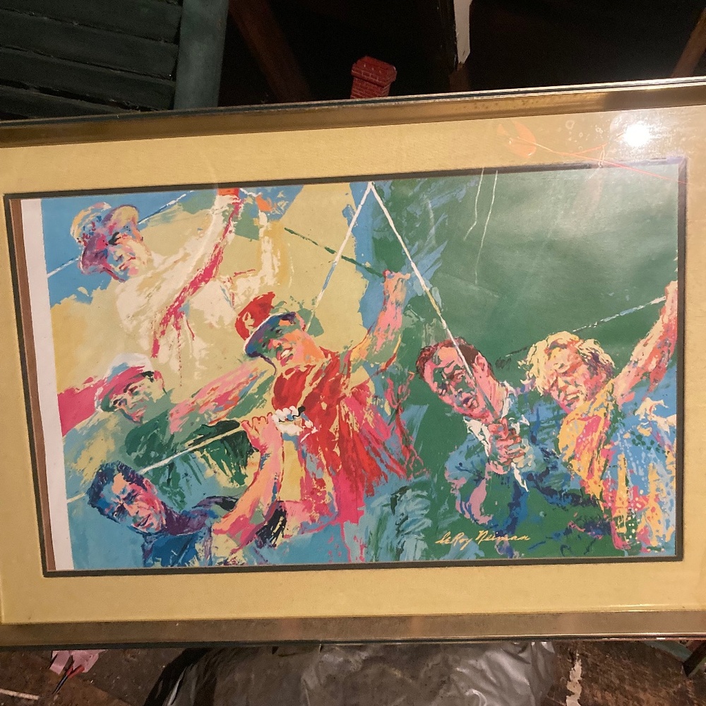 Golf Champions Print by Leroy Neiman .
